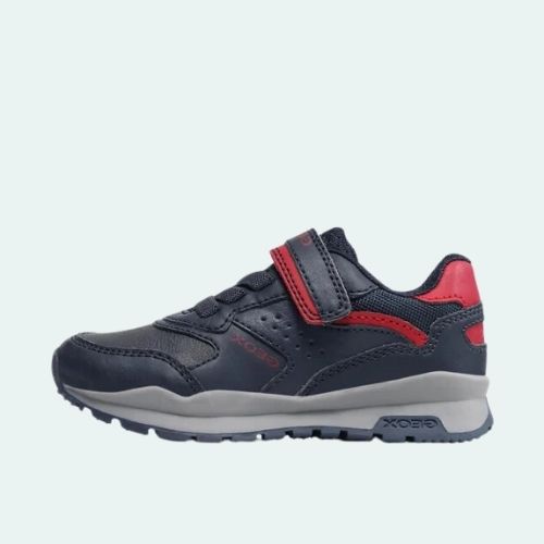 GEOX J PAVEL J1615A-054FU C0735 NAVY+RED