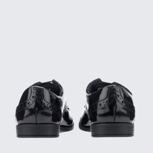START RITE BROGUE SNR BLACK PATENT