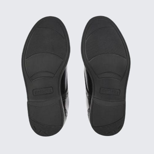 START RITE BROGUE SNR BLACK PATENT