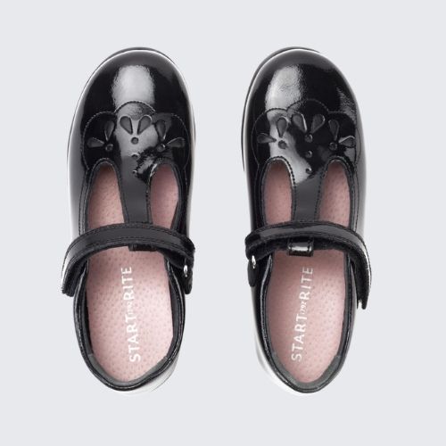 START RITE POPPY BLACK PATENT