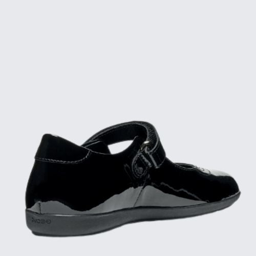 GEOX J IBERIDE J46MDG 00066 C9999 BLACK PATENT