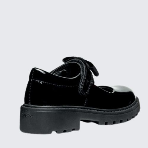 GEOX J CASEY J1620E 000HH C9999 BLACK PATENT