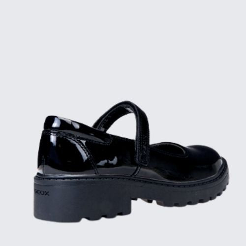 GEOX CASEY J6420P 000HH C9999 BLACK PATENT