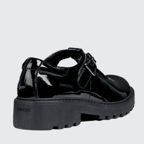 GEOX CASEYJ8420E 000HH C9999 BLACK PATENT