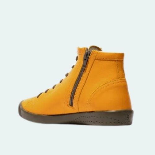 SOFTINOS LACE+ZIP ANKLE BOOT Ibbi653sof YELLOW