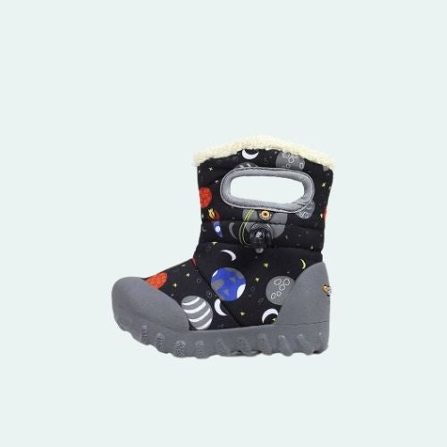 BOGS KID'S BMOC SPACE BOOT 72276K BLACK MULTI