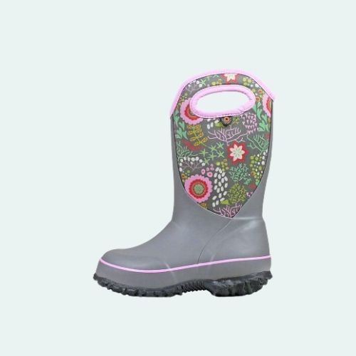 BOGS KID'S SLUSHIE REEF BOOT 72289 GREY MULTI