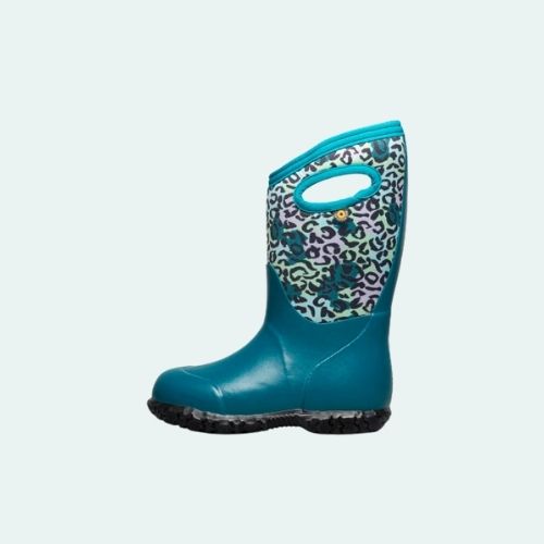 BOGS K YORK LEOPARD 72735 TEAL MULTI