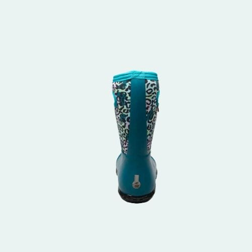 BOGS K YORK LEOPARD 72735 TEAL MULTI