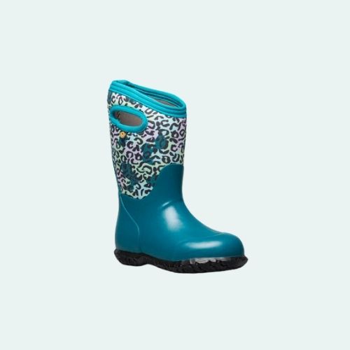 BOGS K YORK LEOPARD 72735 TEAL MULTI