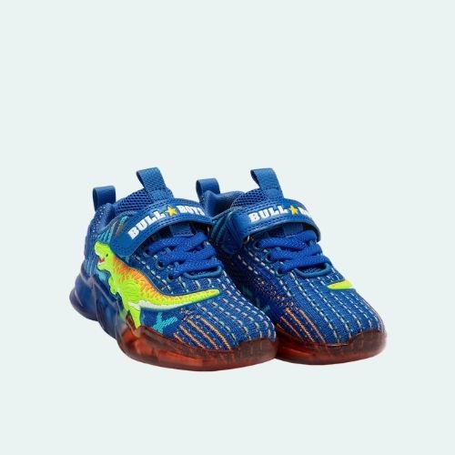 BULL BOYS T-REX BOYS LIGHT UP RUNNERS DNAL3212 ROYAL MULTI