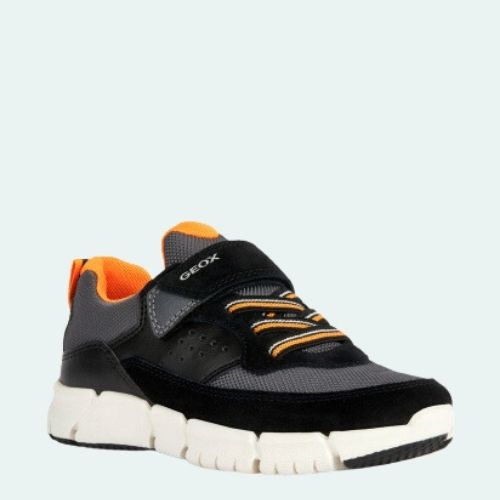 GEOX FLEXYPER J359BB 0FU22 C0038 BLACK+ORANGE