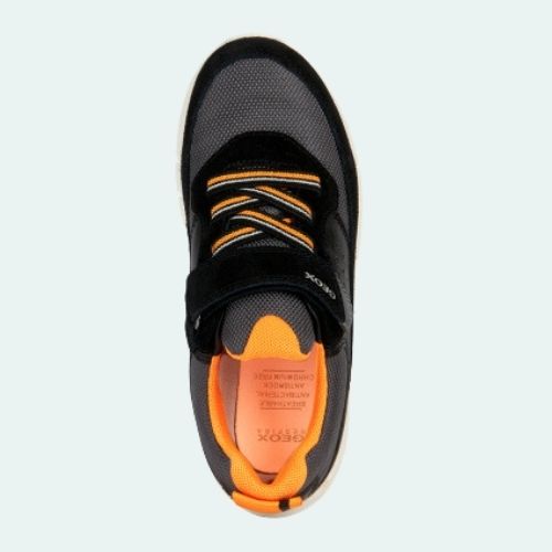 GEOX FLEXYPER J359BB 0FU22 C0038 BLACK+ORANGE