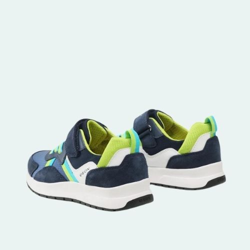 GEOX BRIEZEE J25GMA 01122 C0749 NAVY+LIME