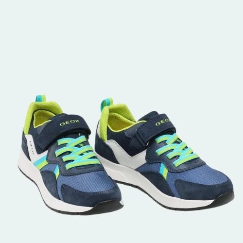 GEOX BRIEZEE J25GMA 01122 C0749 NAVY+LIME