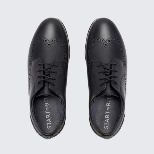 START RITE BROGUE SNR BLACK