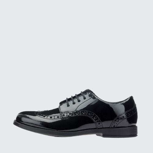 START RITE BROGUE PRI BLACK PATENT