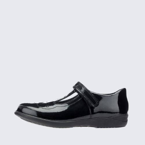 START RITE POPPY BLACK PATENT