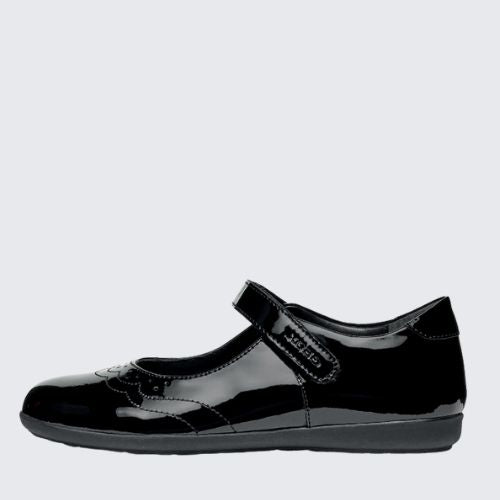 GEOX J IBERIDE J46MDG 00066 C9999 BLACK PATENT
