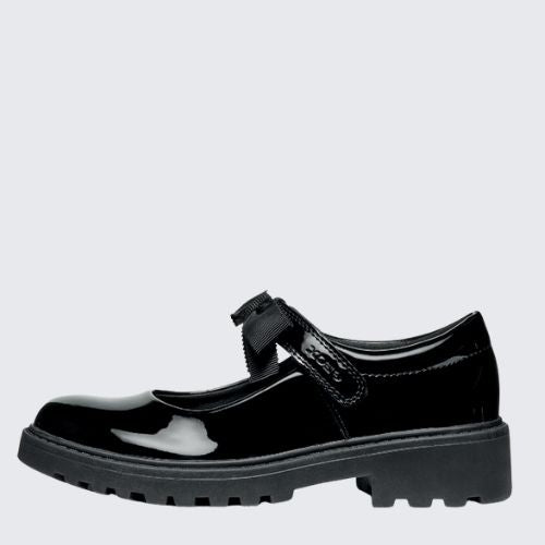 GEOX J CASEY J1620E 000HH C9999 BLACK PATENT