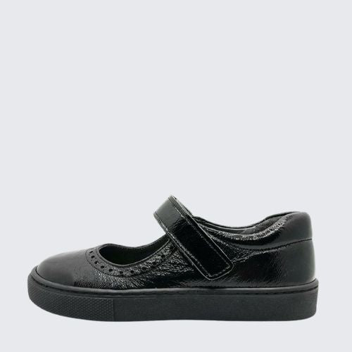 TT KIDS MARY BROGUE BLACK PATENT