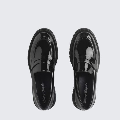 ANGRY ANGELS PARIS BLACK PATENT