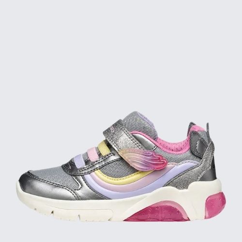 GEOX J55M4A 0AJGN C1239 SILVER/MULTICOLOUR