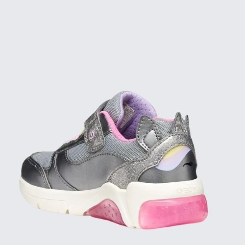 GEOX J55M4A 0AJGN C1239 SILVER/MULTICOLOUR