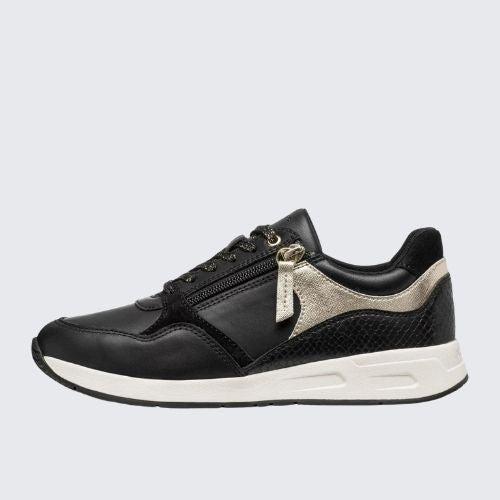GEOX  D36NQB 085AR C9999 BLACK+GOLD