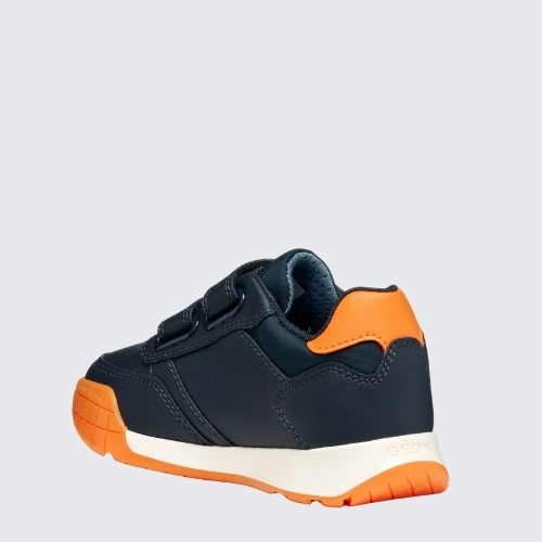 GEOX J56NEA 054FU C0659 NAVY+ORANGE