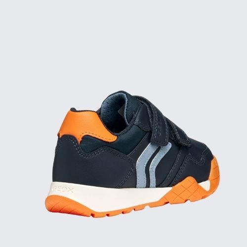 GEOX J56NEA 054FU C0659 NAVY+ORANGE
