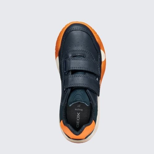 GEOX J56NEA 054FU C0659 NAVY+ORANGE