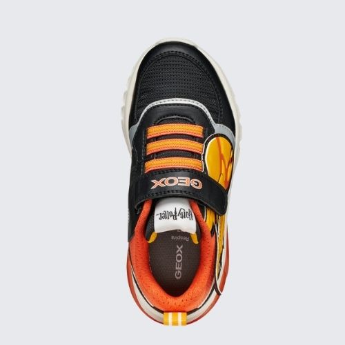 GEOX J56LYA 02A9J C0038 BLACK+ORANGE