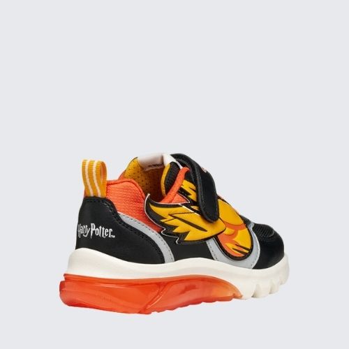 GEOX J56LYA 02A9J C0038 BLACK+ORANGE