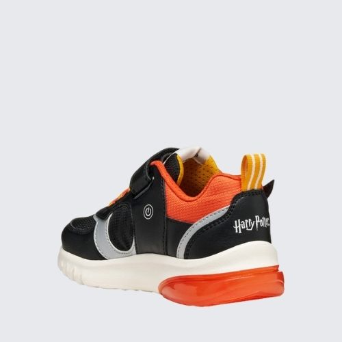 GEOX J56LYA 02A9J C0038 BLACK+ORANGE