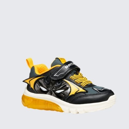 GEOX J56LBC 0BC14 C0054 BLACK+YELLOW