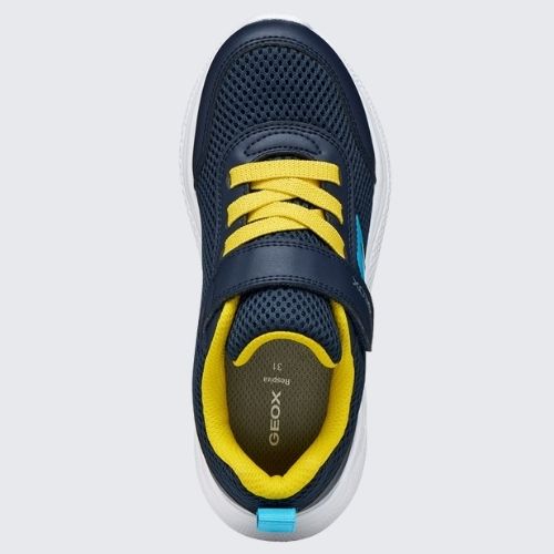 GEOX  J36GBA 01454 C0657 NAVY+YELLOW