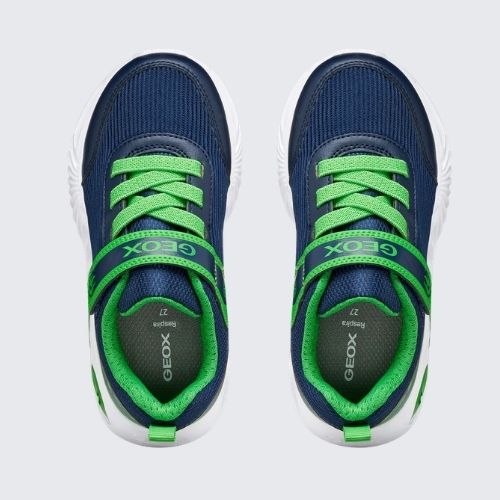 GEOX J65DZC 01454 CF43U NAVY/LIGHT GREEN