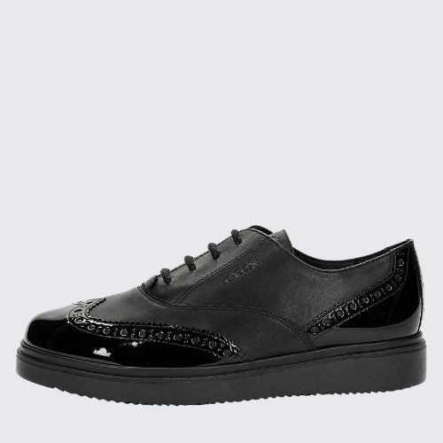 GEOX J744FE 043HH C9999 BLACK+PATENT