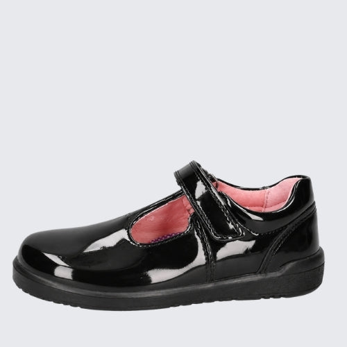 RICOSTA SCARLETT BLACK PATENT