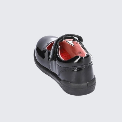 RICOSTA SCARLETT BLACK PATENT
