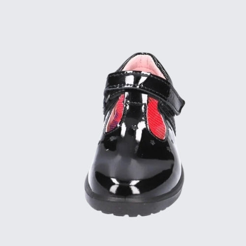 RICOSTA SCARLETT BLACK PATENT