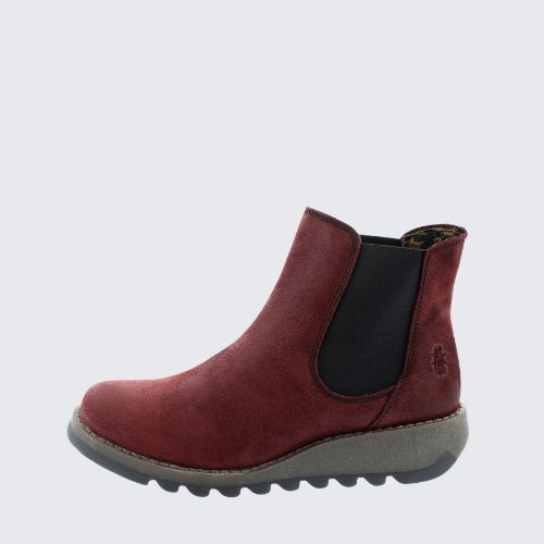 FLY SALV  BURGUNDY SUEDE