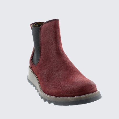 FLY SALV  BURGUNDY SUEDE