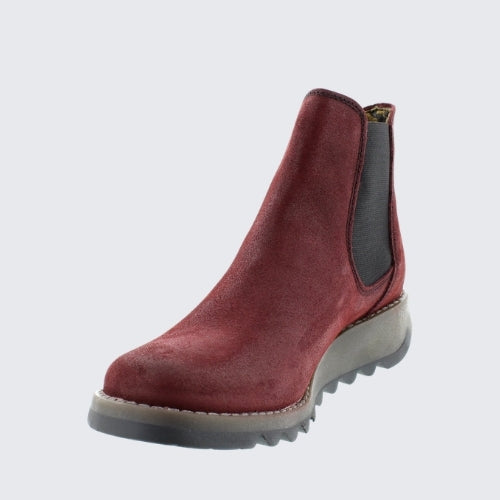 FLY SALV  BURGUNDY SUEDE