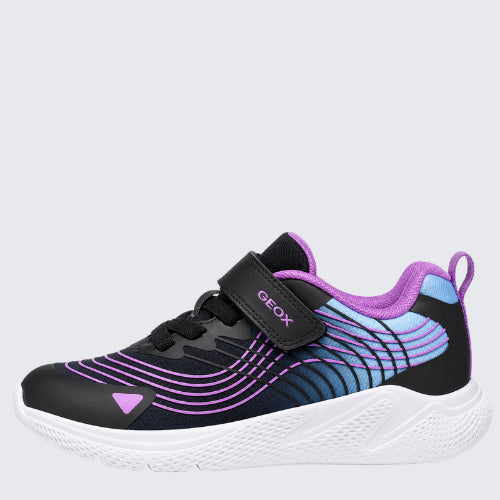 GEOX J66FWB 0119J C0618 BLACK/PINK