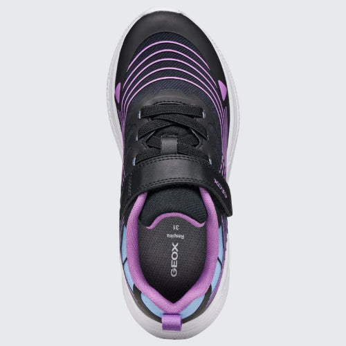 GEOX J66FWB 0119J C0618 BLACK/PINK