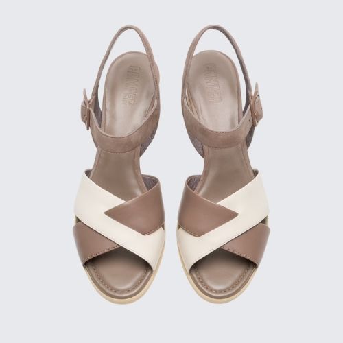 CAMPER KARA K200558-002 BROWN+CREAM